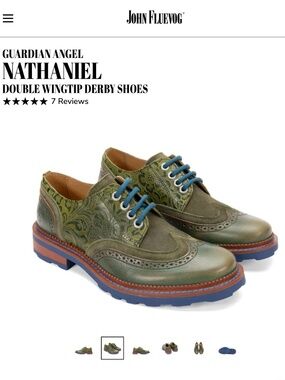 Fluevog Nathaniel Double Wingtips women's 7.5/men's 5.5